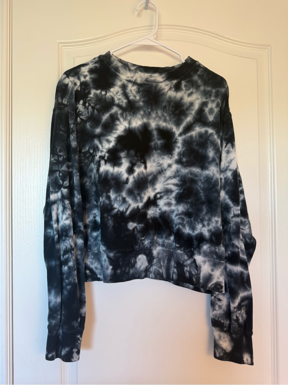 Reflex Black and White Tie-Dye Crewneck